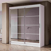 шкаф-купе, Шкаф-купе 2,0 м  ГРАНД 1  Зеркало/Зеркало (К)