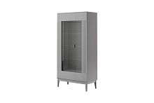 стенка, ФАРГО Шкаф с витриной 2-дв.(Антрацит)