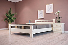 кровать без подъемного механизма, Кровать из массива Вероника-3 1200*2000