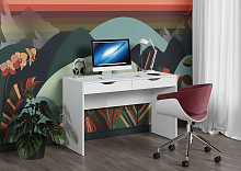 компьютерный стол, Стол 1200 письменный Бьянка (Эффетто Бьянка)