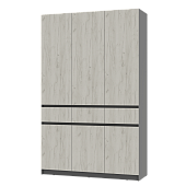 кровать без подъемного механизма, Шкаф 3-х створчатый  Багира  ШК-08