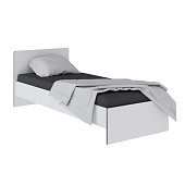 детская кровать и матрас, Спальня Тэбби Кровать 0,8 белый/графит серый
