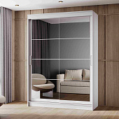 шкаф-купе, Шкаф-купе 1,6 м  ГРАНД 1  Зеркало/Зеркало (К)