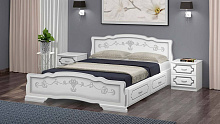 кровать, Кровать из массива Карина-6 с выкатными ящиками 900*2000