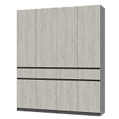 кровать без подъемного механизма, Шкаф 4-х створчатый  Багира  ШК-13