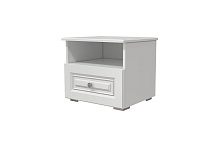 прикроватная тумба, ОЛИМП (ЛАК-БЕЛЫЙ) тумба прикроватная 1ящ.