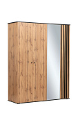 распашной шкаф, Шкаф для одежды 51.15  Либерти  (4-х дв.) (опора h=20мм)