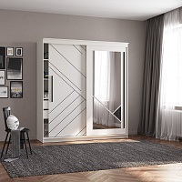 , Шкаф купе 95.11  Марко  (2-х дв.) с зеркалом