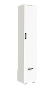 , ЛДСП Прихожая НИКА ШБ400 Шкаф бельевой Белый гладкий