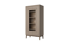 , ГОРИЦИЯ (НСМ) (ЛАК-МОККО МУСС) Шкаф с витриной 2дв