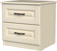 прикроватная тумба, КАНТРИ (ЛАК-СЛОНОВАЯ КОСТЬ) тумба прикроватная 2ящ.