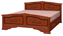 кровать, Кровать из массива Елена с выкатными ящиками 800*2000