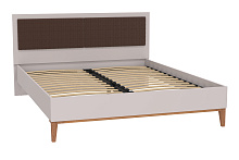 двуспальная кровать, Кровать двойная 60.09 Бора (под ортопед 1Н)  (ш. 1600)