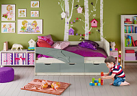 , Кровать Дельфин 1,8*0,8м